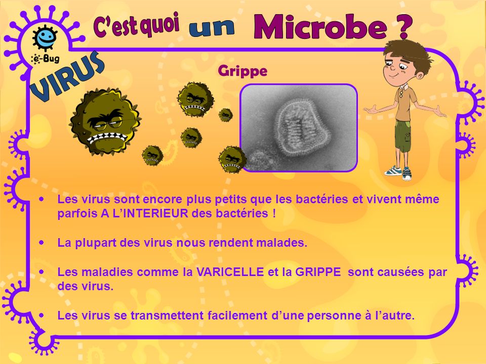 Grippe C’est quoi Microbe un VIRUS
