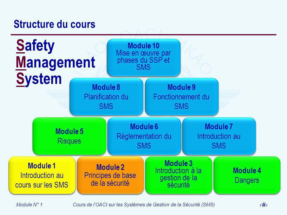 Safety Management System Structure du cours Module 1