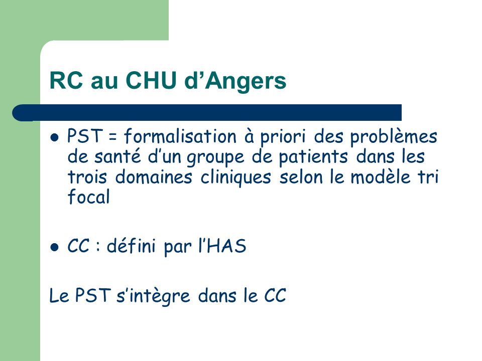 RC au CHU d’Angers