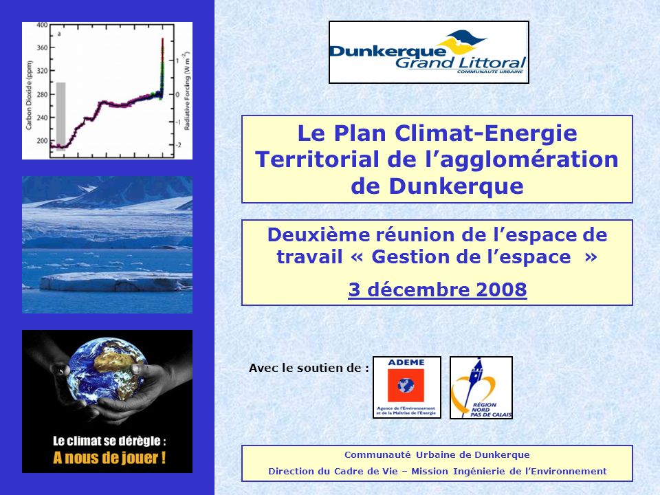 Le Plan Climat-Energie Territorial de l’agglomération de Dunkerque