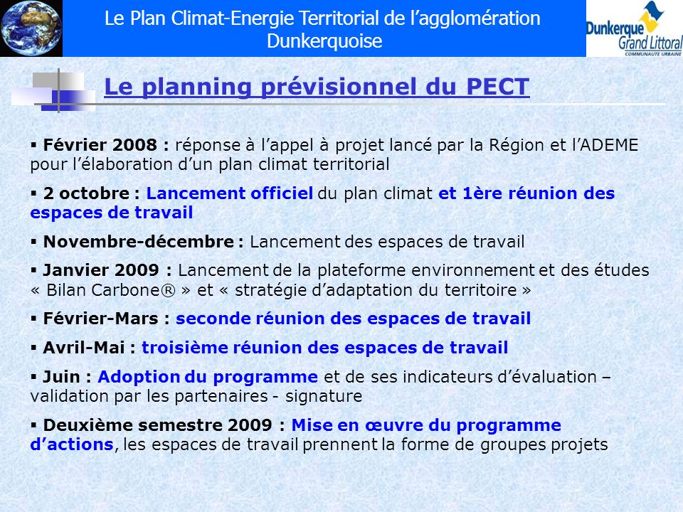 Le Plan Climat-Energie Territorial de l’agglomération