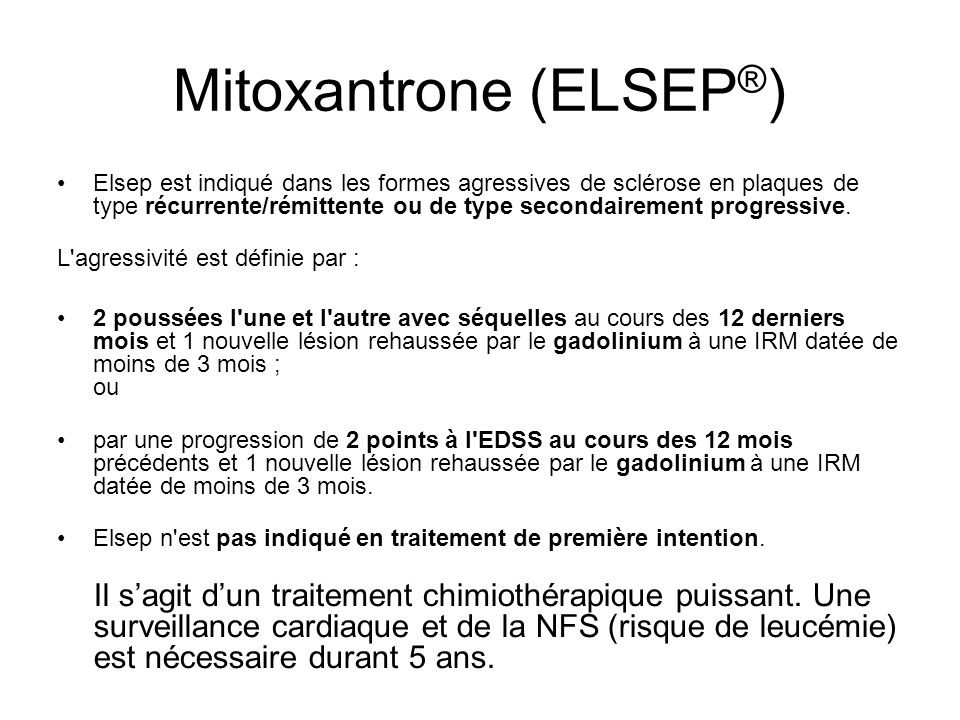 Mitoxantrone (ELSEP®)