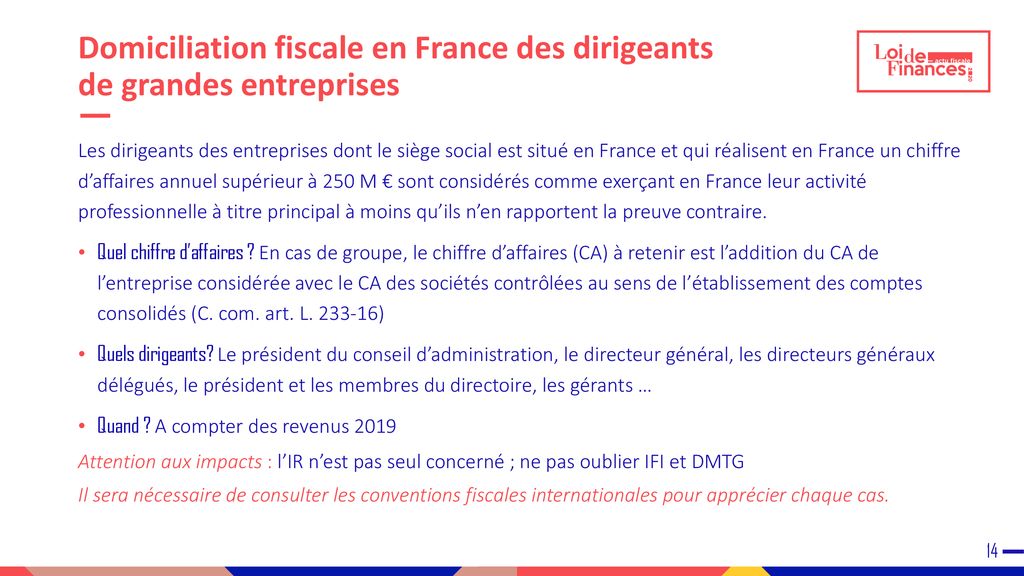 Domiciliation fiscale particulier france