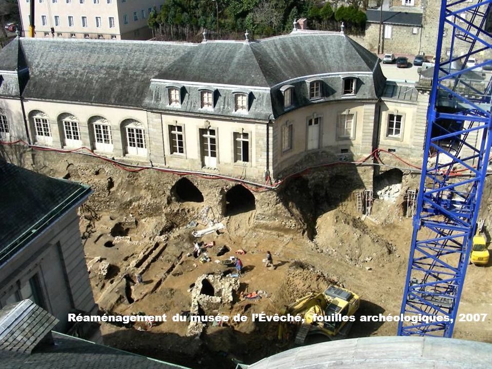 Réaménagement du musée de l’Évêché, fouilles archéologiques, 2007