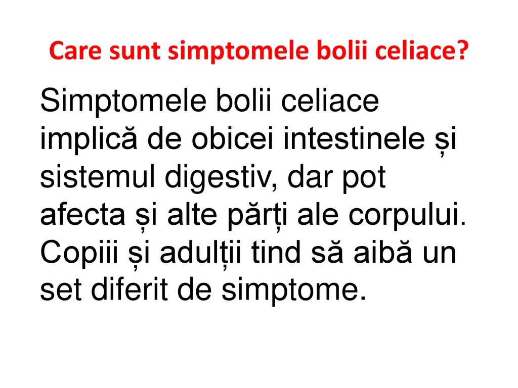Simptome boala celiac