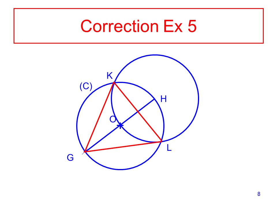 Correction Ex 5 K (C) H O L G