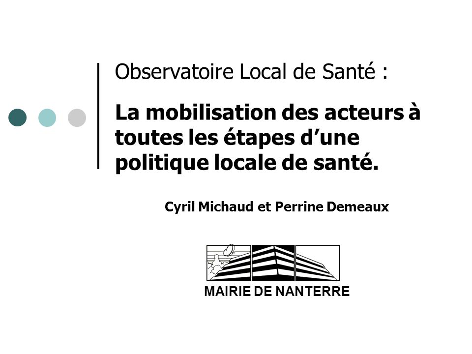 Cyril Michaud et Perrine Demeaux MAIRIE DE NANTERRE