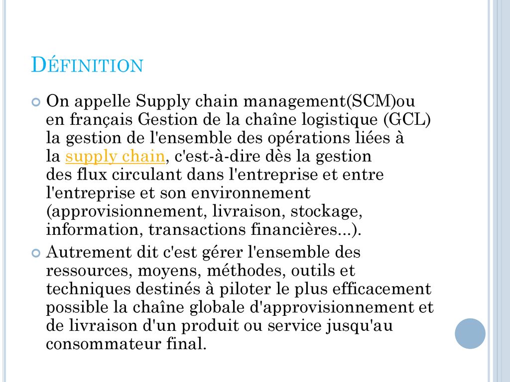 Gestion Des Risques Opérationnels De La Supply Chain - Ppt Télécharger