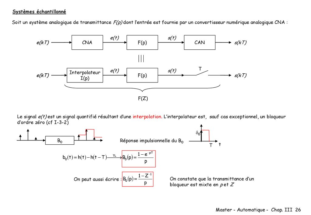 Chapitre III : Description Externe Des Systèmes Linéaires Invariants ...