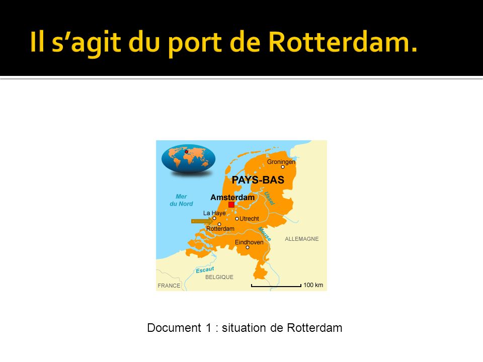Il s’agit du port de Rotterdam.