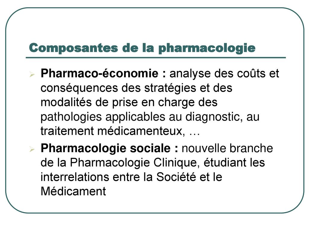 PHARMACOLOGIE GENERALE - Ppt Télécharger