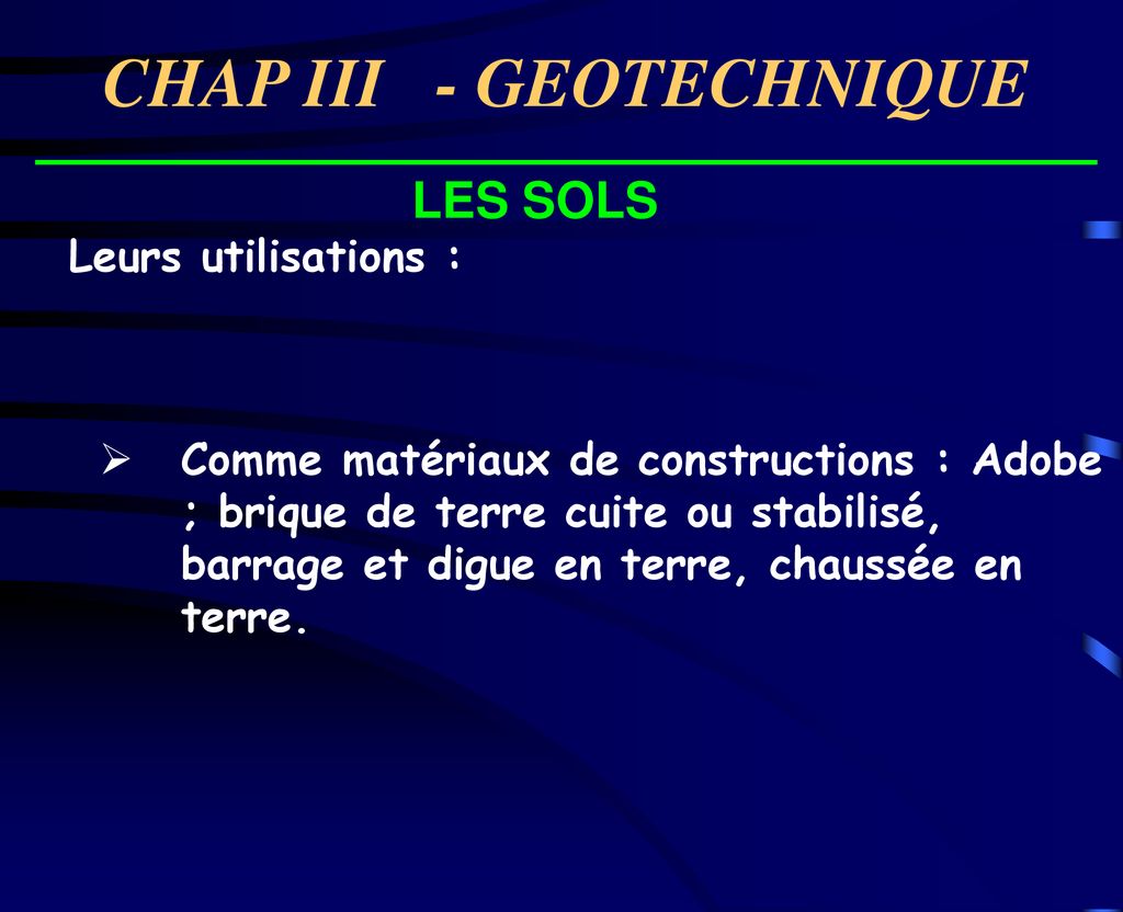 Chap Iii Geotechnique Ppt Télécharger 0807