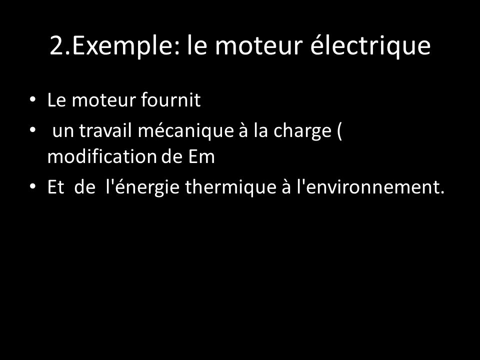 2.Exemple: le moteur électrique