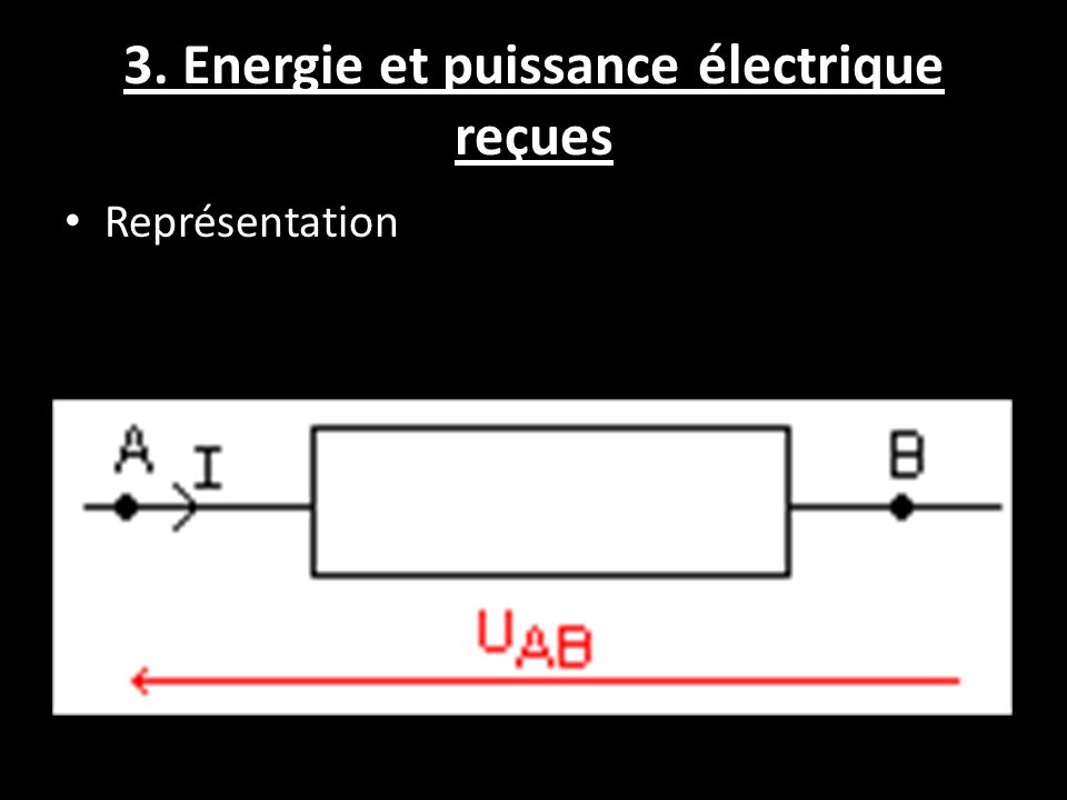 3. Energie et puissance électrique reçues