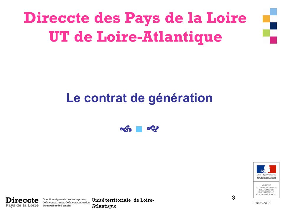 Direccte des Pays de la Loire UT de Loire-Atlantique