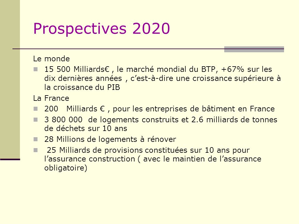 Prospectives 2020 Le monde.