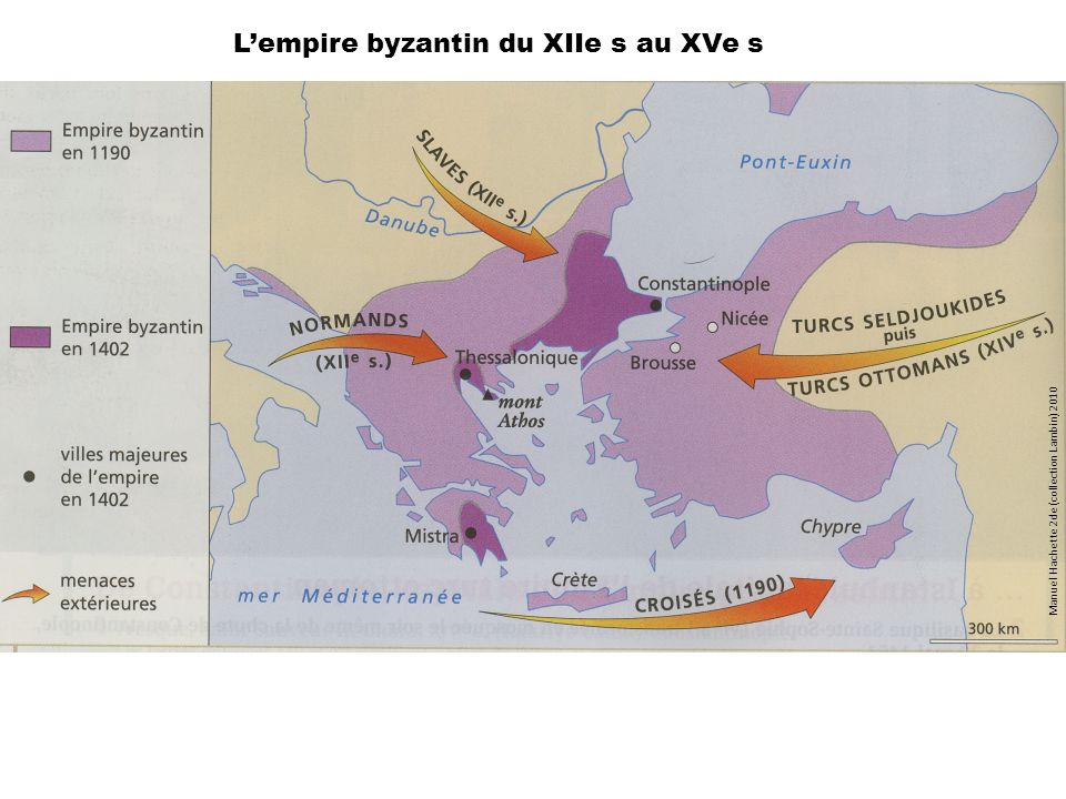 L’empire byzantin du XIIe s au XVe s