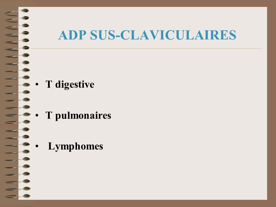 ADP SUS-CLAVICULAIRES