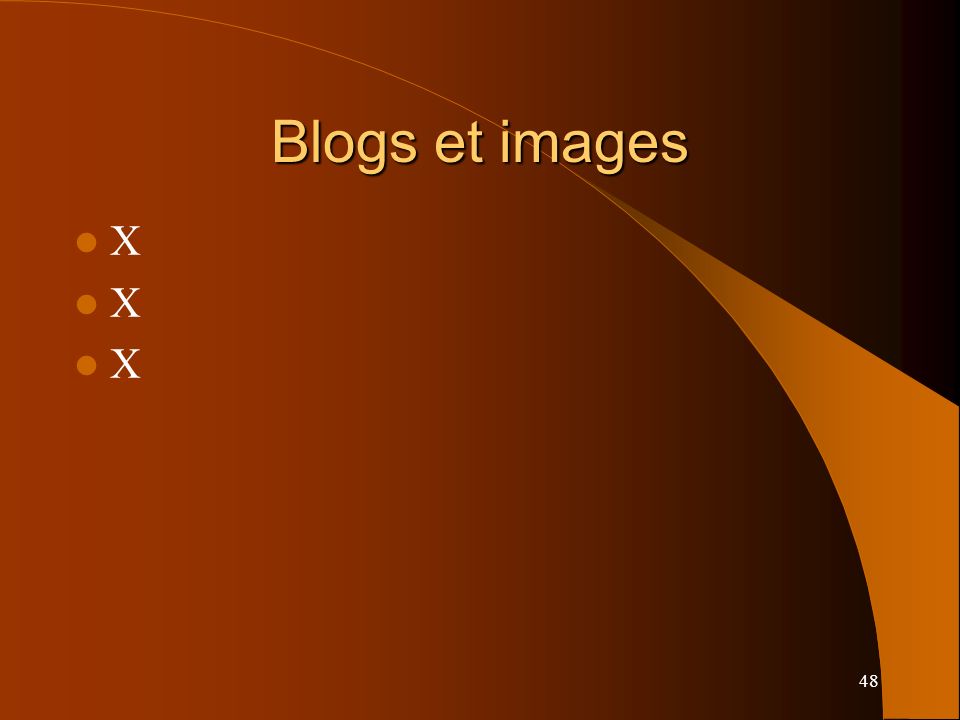 Blogs et images X 48