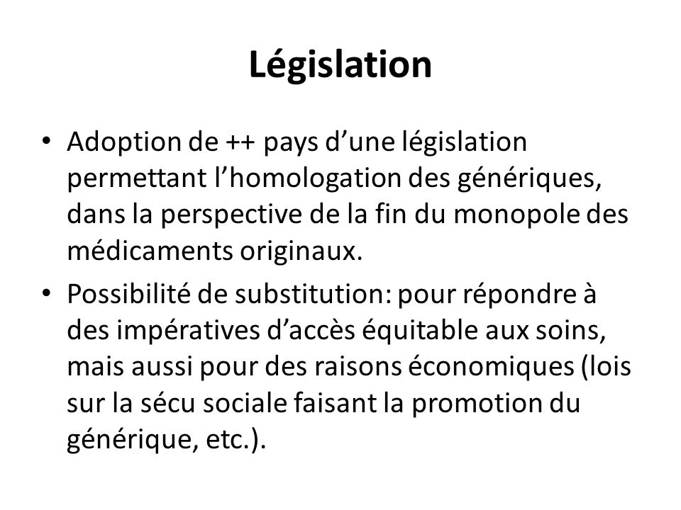 Législation