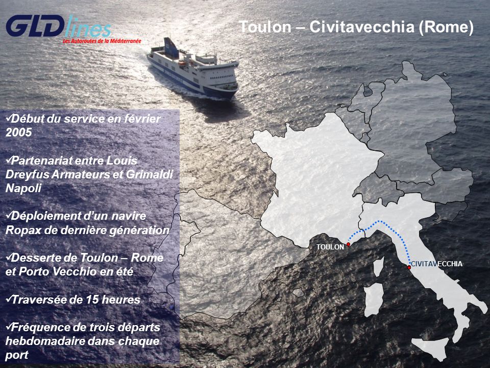 Toulon – Civitavecchia (Rome)