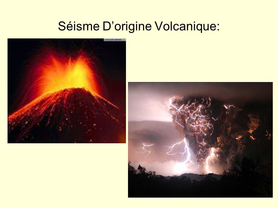 Séisme D’origine Volcanique: