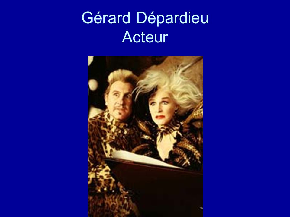 Gérard Dépardieu Acteur