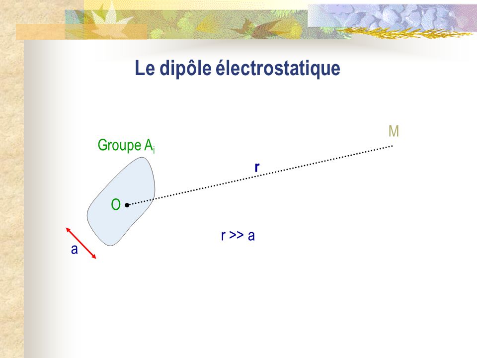 Le dipôle électrostatique