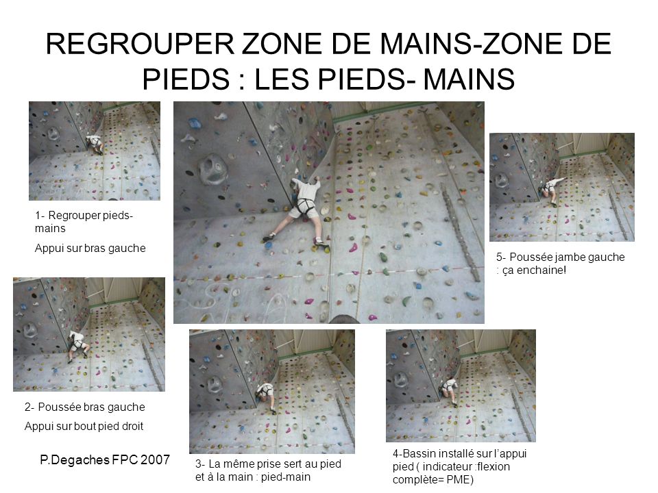 REGROUPER ZONE DE MAINS-ZONE DE PIEDS : LES PIEDS- MAINS