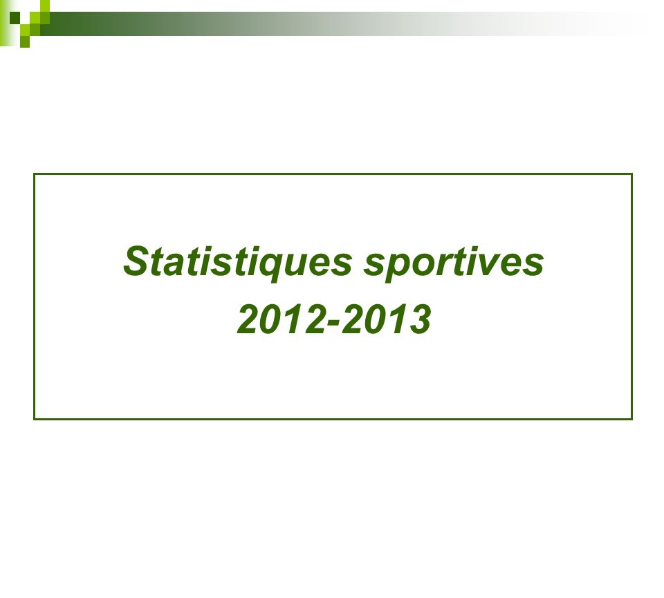 Statistiques sportives
