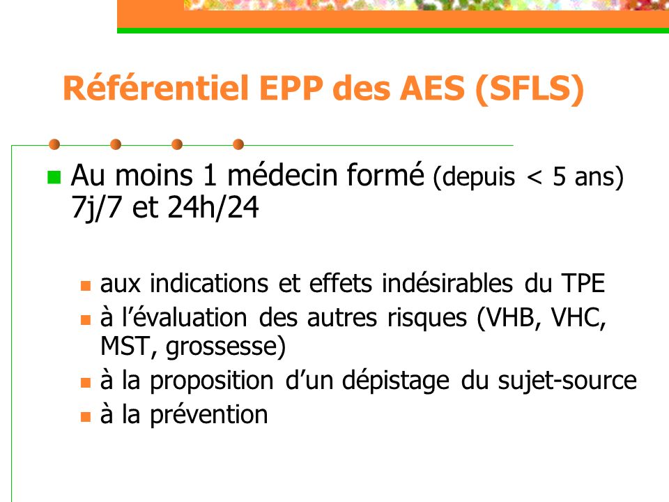 Référentiel EPP des AES (SFLS)