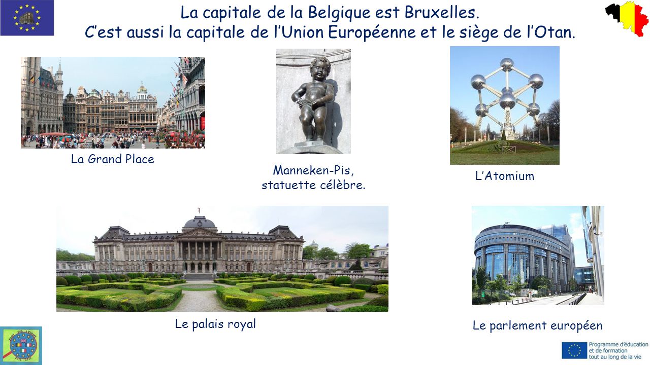 La capitale de la Belgique est Bruxelles.
