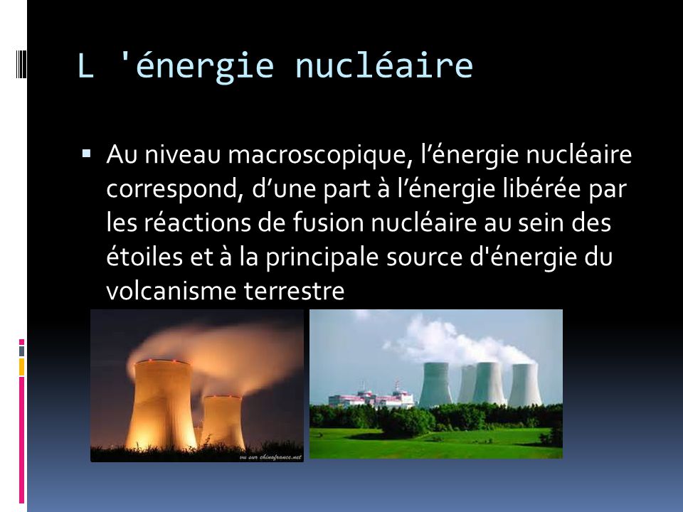 L énergie nucléaire