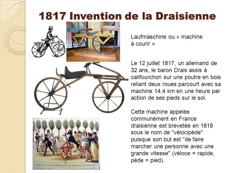 Histoire du vélo Présentation des étapes de l'évolution du cycle depuis la « machine à courir » de 1817 jusqu'au vélo moderne. - ppt video online télécharger