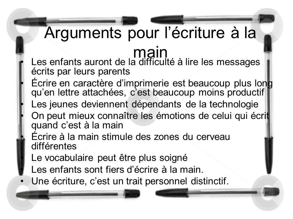 Reflexion Ethique Apprendre A Ecrire Ne Sera Plus Obligatoire Dans Les Ecoles De 45 Etats Americains Ppt Video Online Telecharger