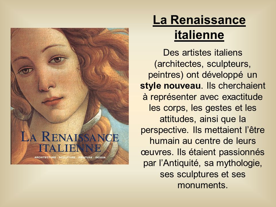 La Renaissance italienne