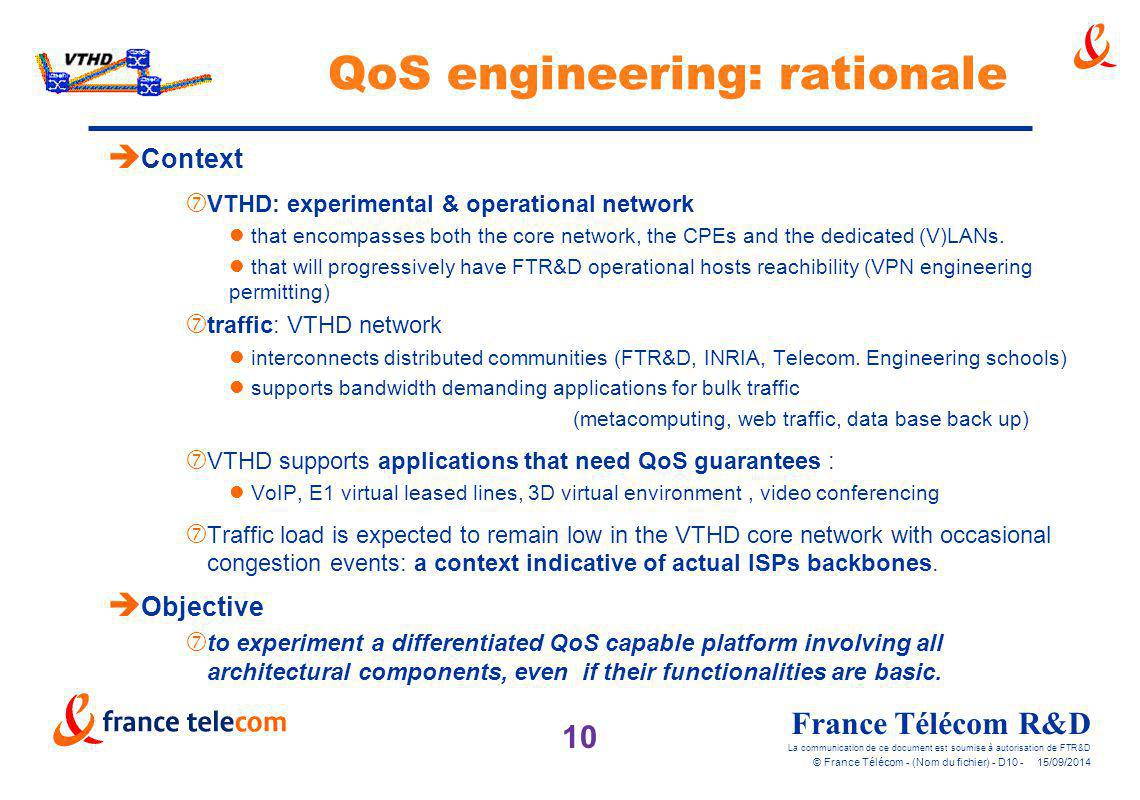 QoS engineering: rationale