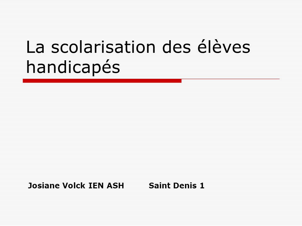 La Scolarisation Des élèves Handicapés - Ppt Video Online Télécharger