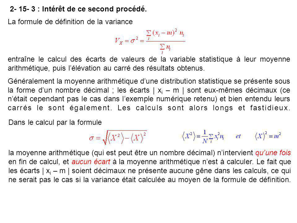 2 15 Variance Ecart Type Définition Ppt Télécharger