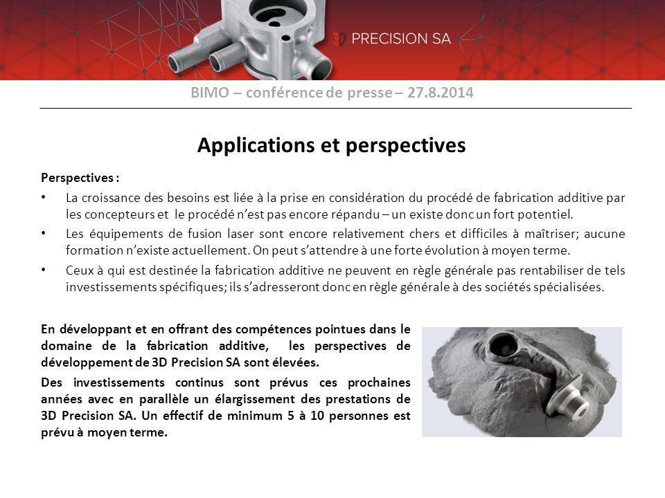 Applications et perspectives