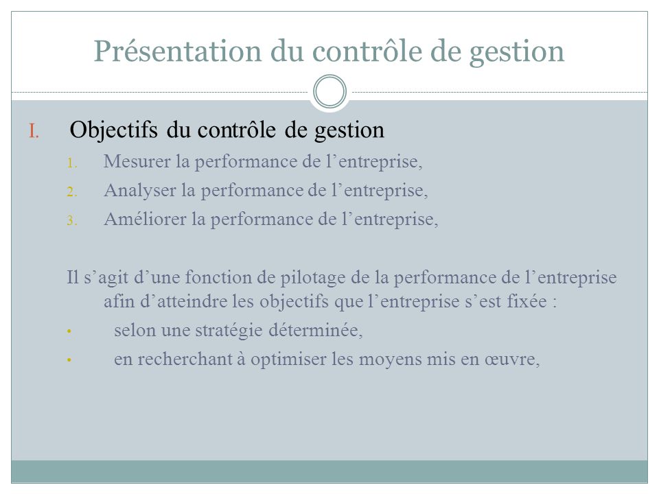 PRÉSENTATION DU CONTRÔLE DE GESTION - Ppt Video Online Télécharger