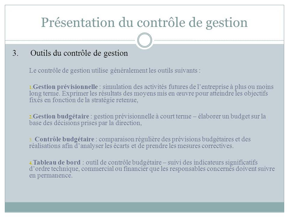 PRÉSENTATION DU CONTRÔLE DE GESTION - Ppt Video Online Télécharger