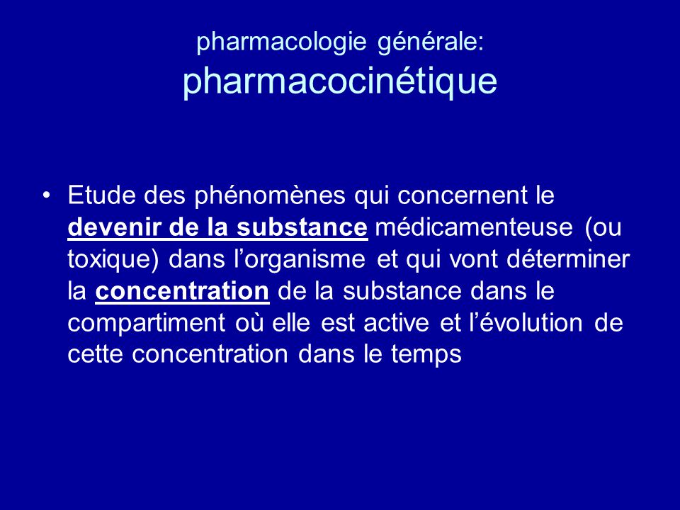 Cours De Pharmacologie Et Toxicologie - Ppt Télécharger