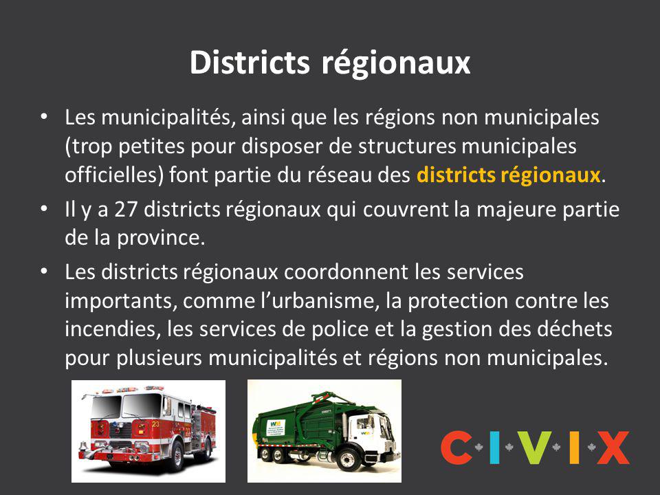 Districts régionaux