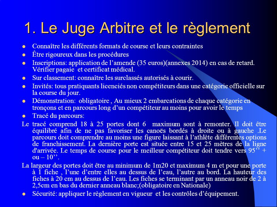 Officiel Juge Arbitre Niveau B - Ppt Télécharger