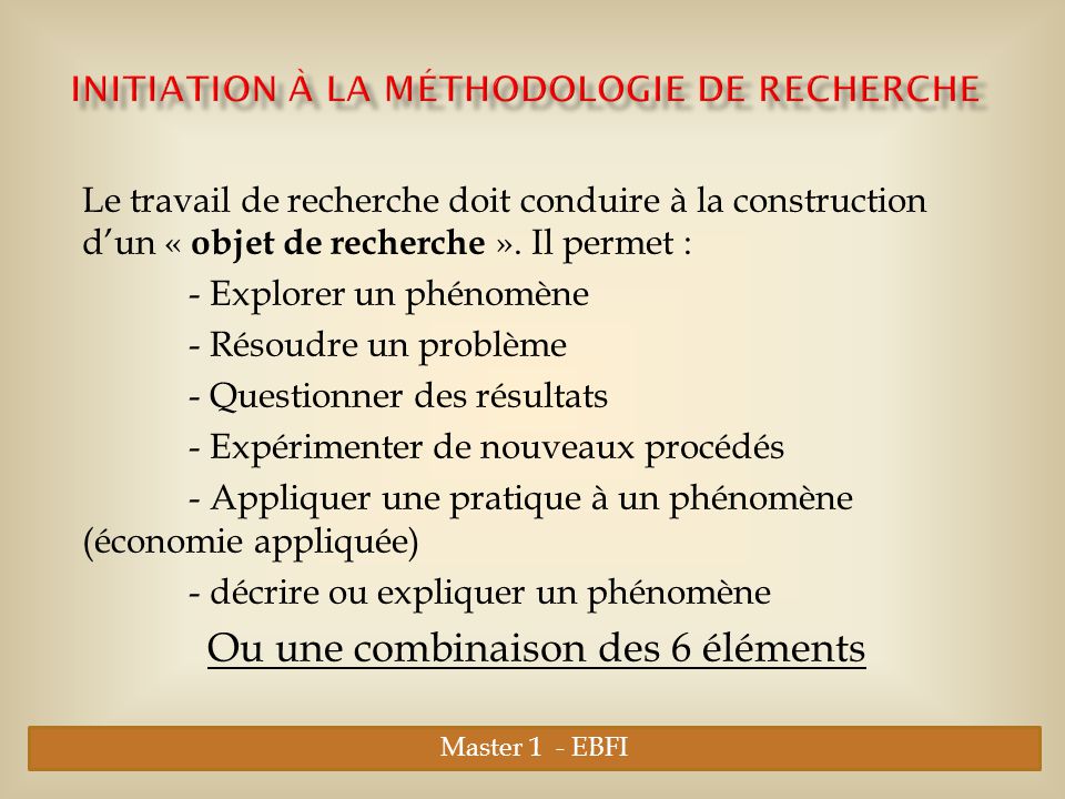 Initiation A La Methodologie De Recherche Ppt Video Online Telecharger