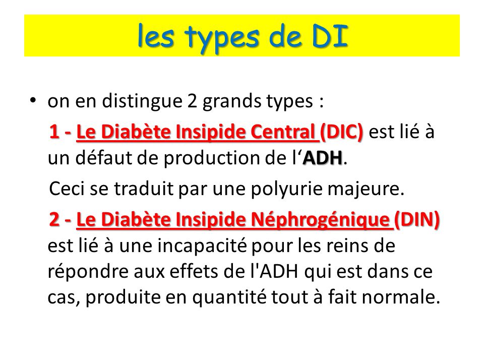 diabete insipide et adh cukorbetegség orvosi kezelés