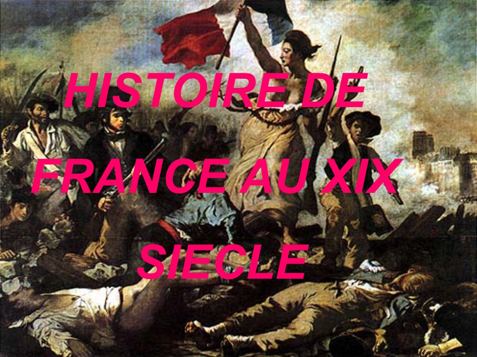 HISTOIRE DE FRANCE AU XIX SIECLE