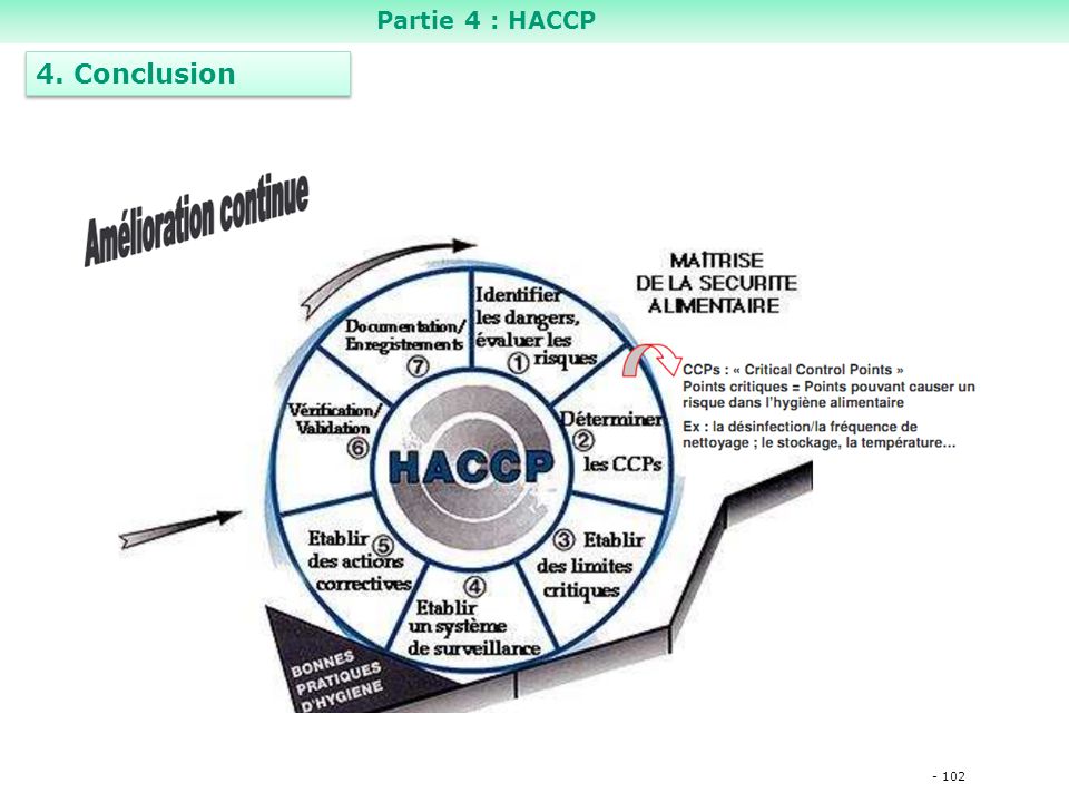 Partie 4 : HACCP 4. Conclusion