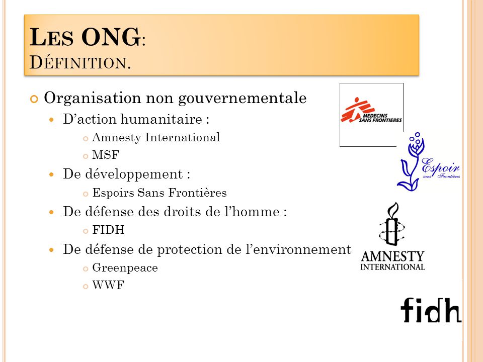 ong définition